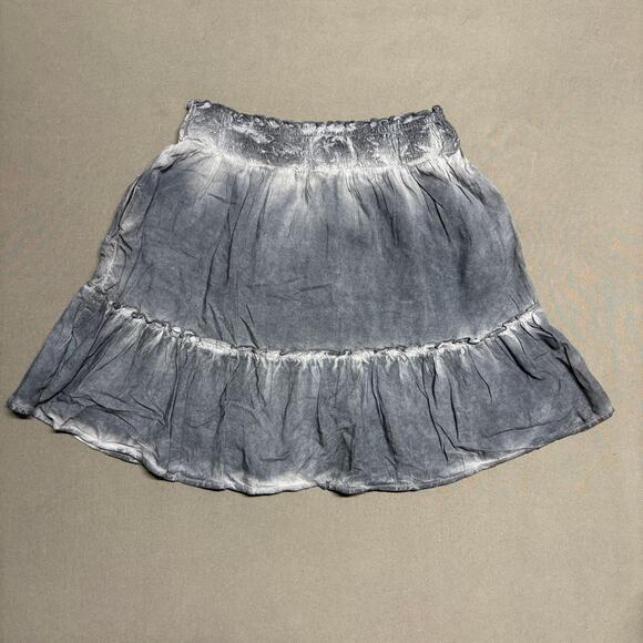 Pilcro Anthropologie Tie-Dye Tiered Mini‎ Skirt Blue Women's XS - Picture 3 of 12